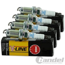 4x NGK ZÜNDKERZE V-LINE 50